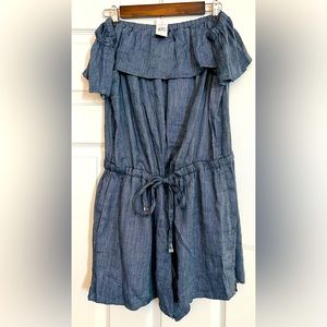 Halter Denim Romper